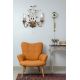 Aplice, corpuri de iluminat pentru pereti - Aplica perete decorativa stil clasic Almandite maro auriu