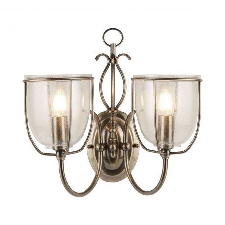 Aplice, corpuri de iluminat pentru pereti - Aplica de perete traditionala stil clasic Silhoutte 2L
