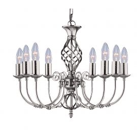 Candelabre, Lustre - Candelabru elegant stil clasic Zanzibar argintiu 8L
