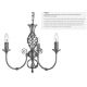 Candelabre, Lustre - Candelabru elegant stil clasic Zanzibar argintiu 3L