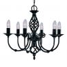 Candelabru elegant stil clasic Zanzibar negru 6L 