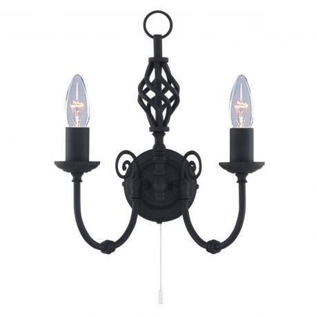 Candelabre, Lustre - Aplica de perete stil clasic Zanzibar neagra