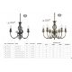 Candelabre, Lustre - Aplica de perete stil clasic Zanzibar neagra