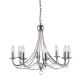 Candelabre, Lustre - Candelabru traditional stil clasic Maypole argintiu 8L