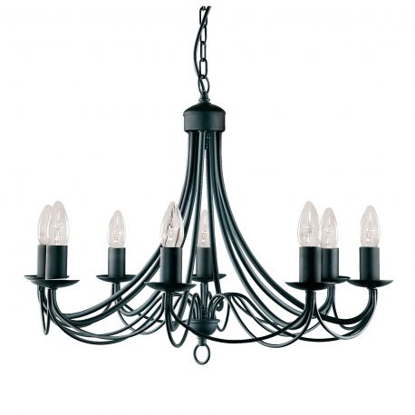 Candelabre, Lustre - Candelabru traditional stil clasic Maypole negru 8L