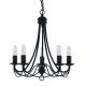 Candelabre, Lustre - Candelabru traditional stil clasic Maypole negru 5L