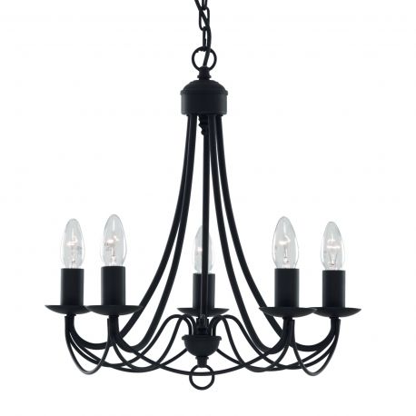 Candelabre, Lustre - Candelabru traditional stil clasic Maypole negru 5L