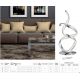Veioze - Lampa de masa LED moderna design cromat Twirls