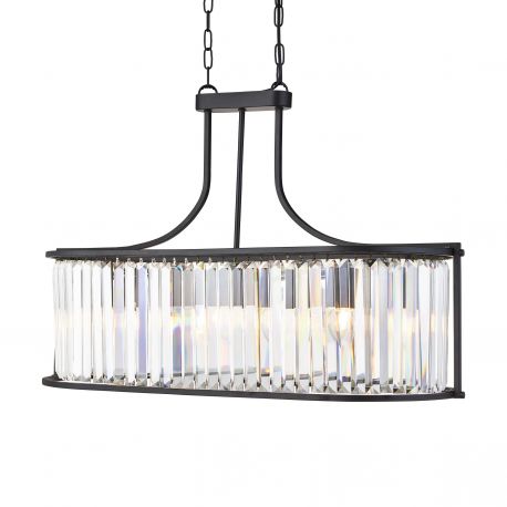 Candelabre, Lustre - Lustra traditionala stil clasic Victoria oval negru