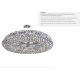Candelabre, Lustre - Lustra ovala design LUX cristal Vesuvius 10L