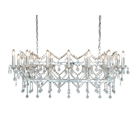 Candelabre, Lustre - Lustra suspendata cristal design elegant Florence 14L