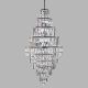 Corpuri de iluminat Lustre pentru casa scarii - Lustra cristal casa scarii design LUX Empire 13L