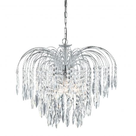 Candelabre, Lustre - Lustra cristal suspendata design elegant Waterfall 5L