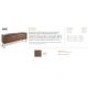 Comode - Comoda eleganta design LUX Walnut&Black