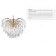 Candelabre, Lustre - Lustra cristal suspendata design elegant Waterfall gold 5L