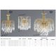 Candelabre, Lustre - Lustra cristal suspendata design elegant Waterfall gold 5L