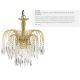 Candelabre, Lustre - Lustra cristal suspendata design elegant Waterfall gold 3L