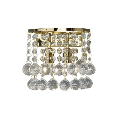 Aplice, corpuri de iluminat pentru pereti - Aplica perete eleganta design modern Hanna gold
