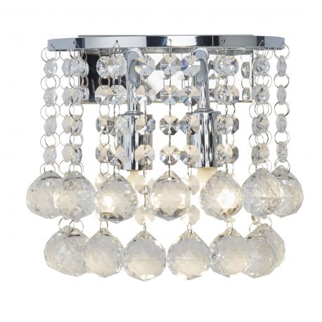 Aplice, corpuri de iluminat pentru pereti - Aplica perete eleganta design modern Hanna crom