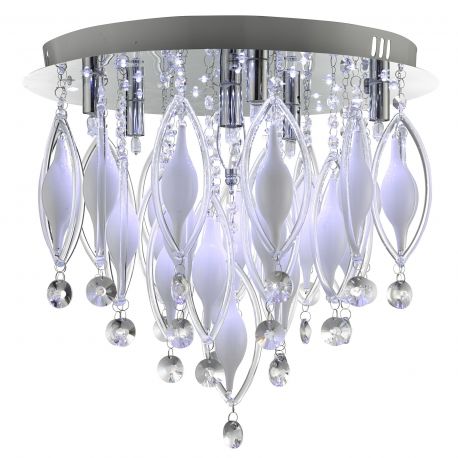 Lustre aplicate - Lustra LED cu telecomanda design modern Spindle