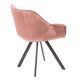 Scaune - Scaun design retro Dutch Comfort, catifea roz