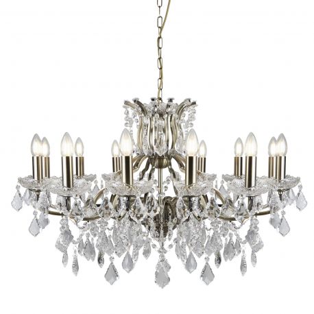 Candelabre, Lustre - Candelabru stil clasic cu 12 brate Paris alama antic