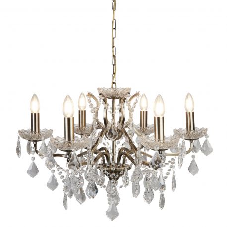 Candelabre, Lustre - Candelabru stil clasic cu 6 brate Paris alama antic
