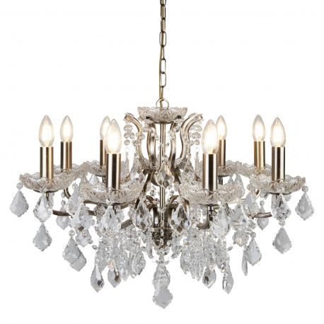 Candelabre, Lustre - Candelabru stil clasic cu 8 brate Paris alama antic