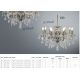 Candelabre, Lustre - Candelabru stil clasic cu 8 brate Paris alama antic