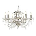 Candelabru stil clasic cu 6 brate Paris argintiu satin