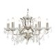 Candelabre, Lustre - Candelabru stil clasic cu 6 brate Paris argintiu satin