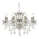 Candelabre, Lustre - Candelabru stil clasic cu 8 brate Paris argintiu satin