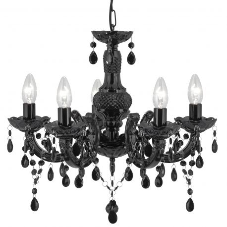 Candelabre, Lustre - Candelabru stil clasic Marie Therese 5L negru