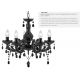 Candelabre, Lustre - Candelabru stil clasic Marie Therese 5L negru