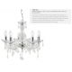 Candelabre, Lustre - Candelabru stil clasic Marie Therese 5L transparent