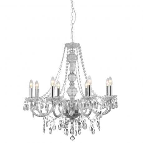 Candelabre, Lustre - Candelabru stil clasic Marie Therese 8L transparent