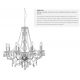 Candelabre, Lustre - Candelabru stil clasic Marie Therese 8L transparent