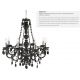Candelabre, Lustre - Candelabru stil clasic Marie Therese 8L gri inchis