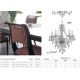Candelabre, Lustre - Candelabru stil clasic Marie Therese 8L gri inchis