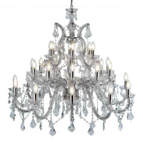 Corpuri de iluminat Lustre pentru casa scarii - Candelabru XXL casa scarii design clasic Marie Theresea 30L