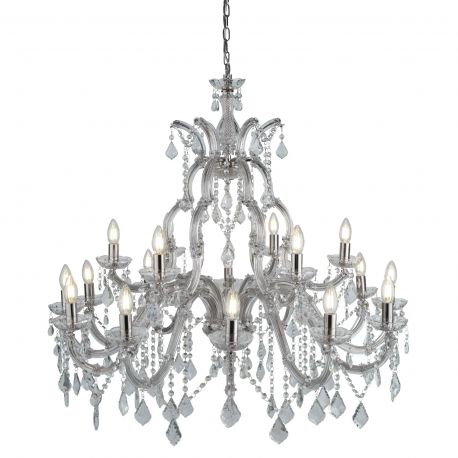 Corpuri de iluminat Lustre pentru casa scarii - Candelabru XXL casa scarii design clasic Marie Theresea 18L