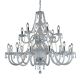 Corpuri de iluminat Lustre pentru casa scarii - Candelabru XXL casa scarii design clasic Hale 18L