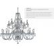 Corpuri de iluminat Lustre pentru casa scarii - Candelabru XXL casa scarii design clasic Hale 18L