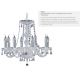 Candelabre, Lustre - Candelabru elegant design clasic Hale 8L