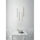 Pendule, Lustre suspendate - Pendul LED design minimalist LOYA, crom