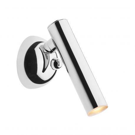 Aplice, corpuri de iluminat pentru pereti - Aplica LED directionabila, design minimalist LOYA, crom