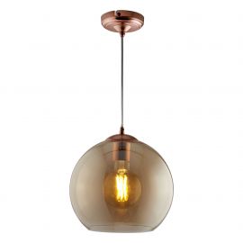 Pendule, Lustre suspendate - Lustra / Pendul design modern 35cm Balls chihlimbar