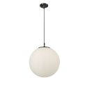 Lustra / Pendul design modern 35cm Atom black / opal