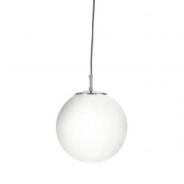 Pendule, Lustre suspendate - Lustra / Pendul design modern 30cm Atom silver / opal