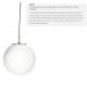 Pendule, Lustre suspendate - Lustra / Pendul design modern 30cm Atom silver / opal